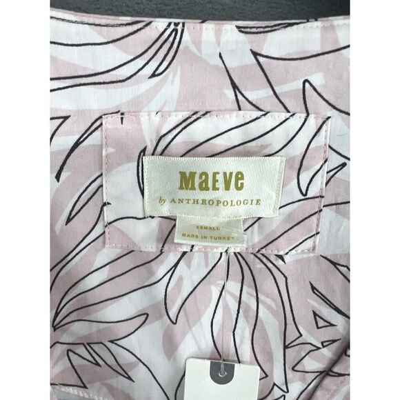 Anthropologie Maeve Printed Flutter Sleeve Dress Size Xsmall - Picture 12 of 15